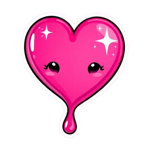 Pink heart illustration